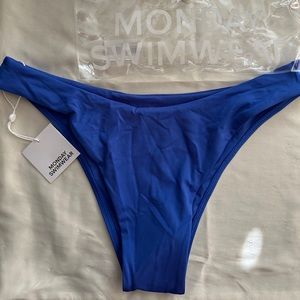 Monday Swimwear Byron Swim Bottom- NWT- Size M- Cobalt Blue